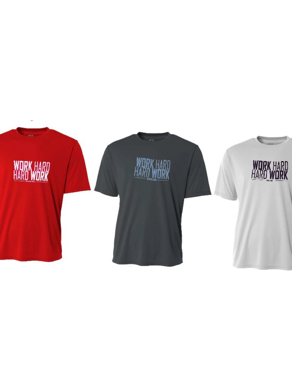 A4 Activewear Cooling Performance S/S Work Hard Training Tees Sz 3XL Set of 3
